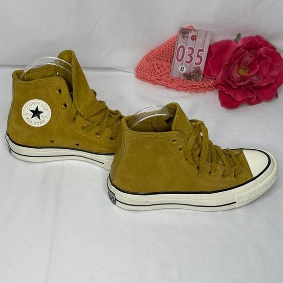 Converse Chuck Taylor Star 70 Suede Sandy Taupe Brown High Top Sneakers Size 5 - Picture 5 of 12
